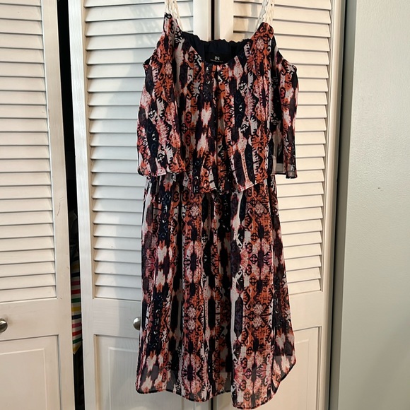 NWOT I.N. San Francisco Printed Beach Dress - Picture 1 of 3